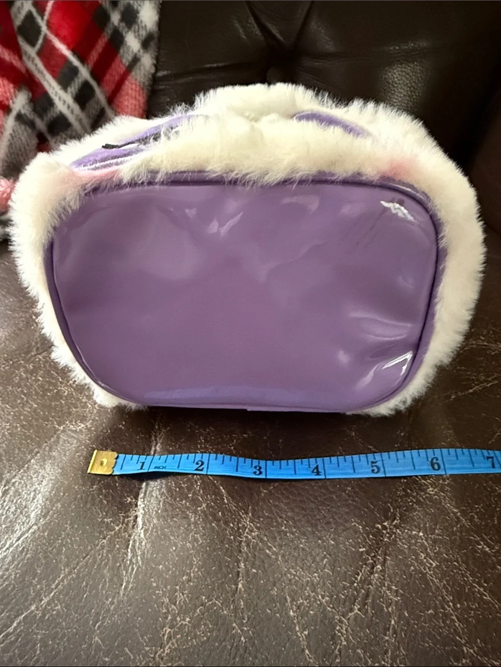 Claire's White & Purple Plush Unicorn Panda Kids Bag with Rainbow Horn